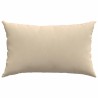 Coussins de canapé 2 pcs Crème 50 x 30 cm tissu 521340521340