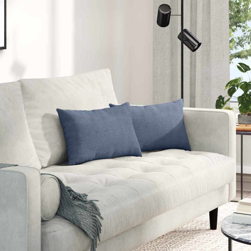 Coussins de canapé 2 pcs Bleu 50 x 30 cm 521341521341