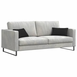 Coussins de canapé 2 pcs Noir 50 x 30 cm tissu 521342521342