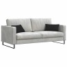 Coussins de canapé 2 pcs Noir 50 x 30 cm tissu 521342521342