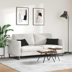 Coussins de canapé 2 pcs Noir 50 x 30 cm tissu 521342521342