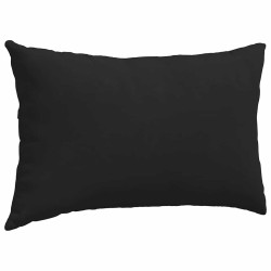 Coussins de canapé 2 pcs Noir 50 x 30 cm tissu 521342521342