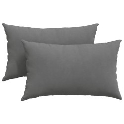 Coussins de canapé 2 pcs Gris foncé 50 x 30 cm tissu 521343521343
