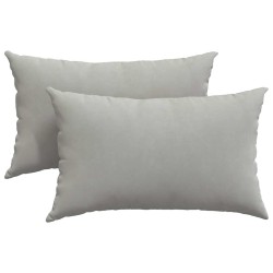 Coussins de canapé 2 pcs Gris clair 50 x 30 cm tissu 521344521344