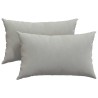 Coussins de canapé 2 pcs Gris clair 50 x 30 cm tissu 521344521344
