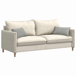 Coussins de canapé 2 pcs Gris clair 50 x 30 cm tissu 521344521344