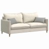 Coussins de canapé 2 pcs Gris clair 50 x 30 cm tissu 521344521344