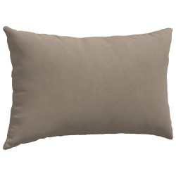 Coussins de canapé 2 pcs Taupe 50 x 30 cm tissu 521348521348
