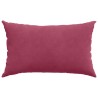 Coussins de canapé 2 pcs Rouge bordeaux 50 x 30 cm 521349521349
