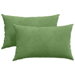 Coussins de canapé 2 pcs Vert clair 50 x 30 cm 521352521352