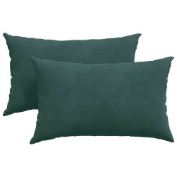 Coussins de canapé 2 pcs Vert foncé 50 x 30 cm 521353521353