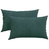 Coussins de canapé 2 pcs Vert foncé 50 x 30 cm 521353521353