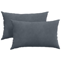 Coussins de canapé 2 pcs Gris foncé 50 x 30 cm 521354521354