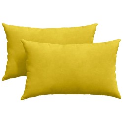 Coussins de canapé 2 pcs Jaune 50 x 30 cm 521381521381