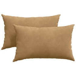 Coussins de canapé 2 pcs Marron 50 x 30 cm 521382521382