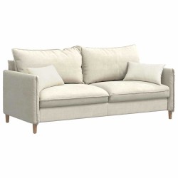 Coussins de canapé 2 pcs Crème 50 x 30 cm 521383521383