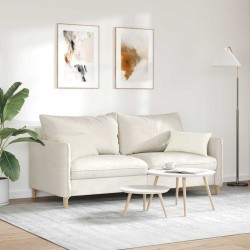 Coussins de canapé 2 pcs Crème 50 x 30 cm 521383521383