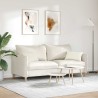 Coussins de canapé 2 pcs Crème 50 x 30 cm 521383521383