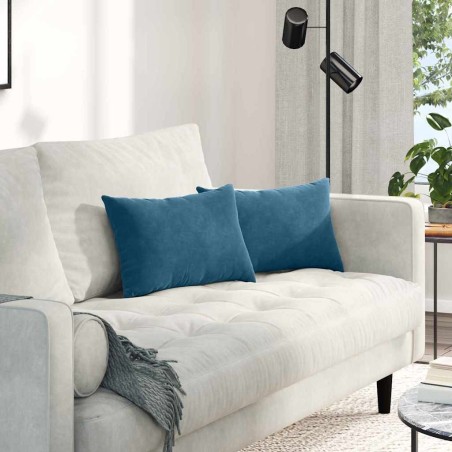 Coussins de canapé 2 pcs Bleu 50 x 30 cm 521388521388