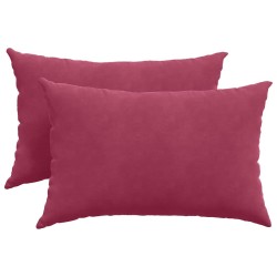 Coussins de canapé 2 pcs Bordeaux 60 x 40 cm 521389521389