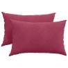 Coussins de canapé 2 pcs Bordeaux 60 x 40 cm 521389521389