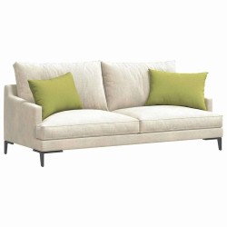 Coussins de canapé 2 pcs Vert clair 60 x 40 cm tissu 521390521390