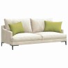 Coussins de canapé 2 pcs Vert clair 60 x 40 cm tissu 521390521390