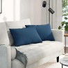 Coussins de canapé 2 pcs Bleu 60 x 40 cm tissu 521391521391