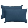 Coussins de canapé 2 pcs Bleu 60 x 40 cm tissu 521391521391