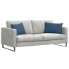 Coussins de canapé 2 pcs Bleu 60 x 40 cm tissu 521391521391
