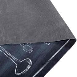 Tapis de Cuisine Noir 300 x 60 cm Velours 521396521396