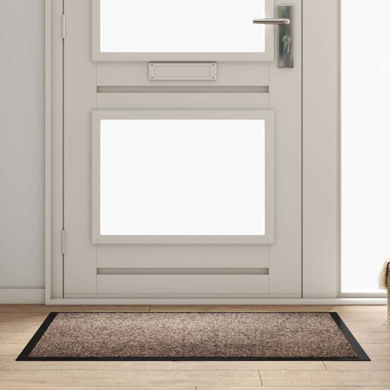 Tapis de porte Beige 60 x 40 x 1.2 cm Tissu en teddy 521397521397