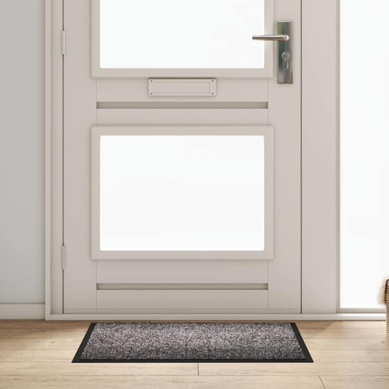 Tapis de porte Gris clair 60 x 40 x 1.2 cm Tissu en teddy 521398521398