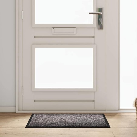 Tapis de porte Gris clair 60 x 40 x 1.2 cm Tissu en teddy 521398521398