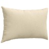 Coussins de canapé 2 pcs Crème 60 x 40 cm tissu 521404521404