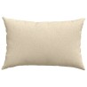 Coussins de canapé 2 pcs Crème 60 x 40 cm tissu 521404521404