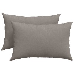 Coussins de canapé 2 pcs Taupe 60 x 40 cm tissu 521405521405