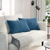 Coussins de canapé 2 pcs Bleu 60 x 40 cm 521407521407