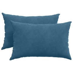 Coussins de canapé 2 pcs Bleu 60 x 40 cm 521407521407