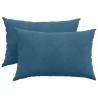Coussins de canapé 2 pcs Bleu 60 x 40 cm 521407521407