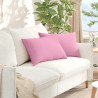 Coussins de canapé 2 pcs Rose 60 x 40 cm tissu 521408521408