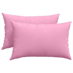 Coussins de canapé 2 pcs Rose 60 x 40 cm tissu 521408521408