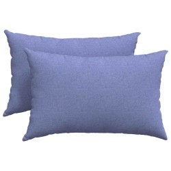 Coussins de canapé 2 pcs Bleu denim 60 x 40 cm tissu 521409521409