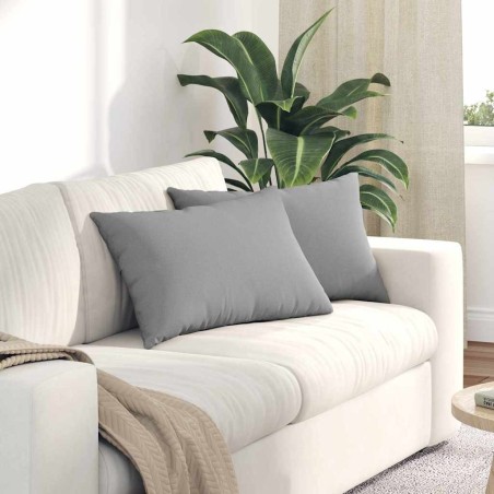 Coussins de canapé 2 pcs Gris nuage 60 x 40 cm tissu 521410521410