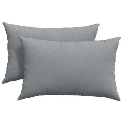 Coussins de canapé 2 pcs Gris clair 60 x 40 cm tissu 521411521411