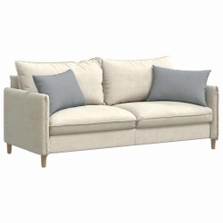 Coussins de canapé 2 pcs Gris clair 60 x 40 cm tissu 521411521411