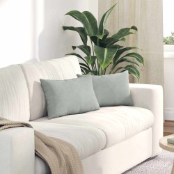 Coussins de canapé 2 pcs Gris clair 50 x 30 cm 521413521413