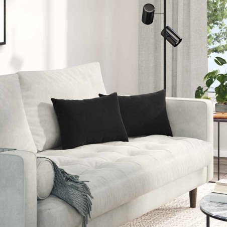 Coussins de canapé 2 pcs Noir 50 x 30 cm 521414521414