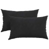 Coussins de canapé 2 pcs Noir 50 x 30 cm 521414521414