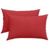 Coussins de canapé 2 pcs Rouge 60 x 40 cm tissu 521415521415